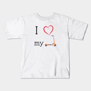 I love my e scooter Kids T-Shirt